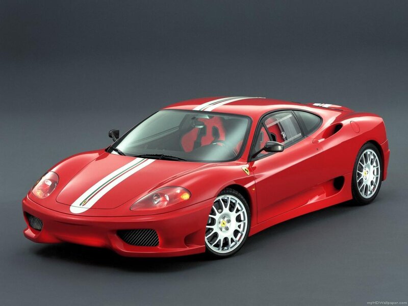 Red Ferrari sports car