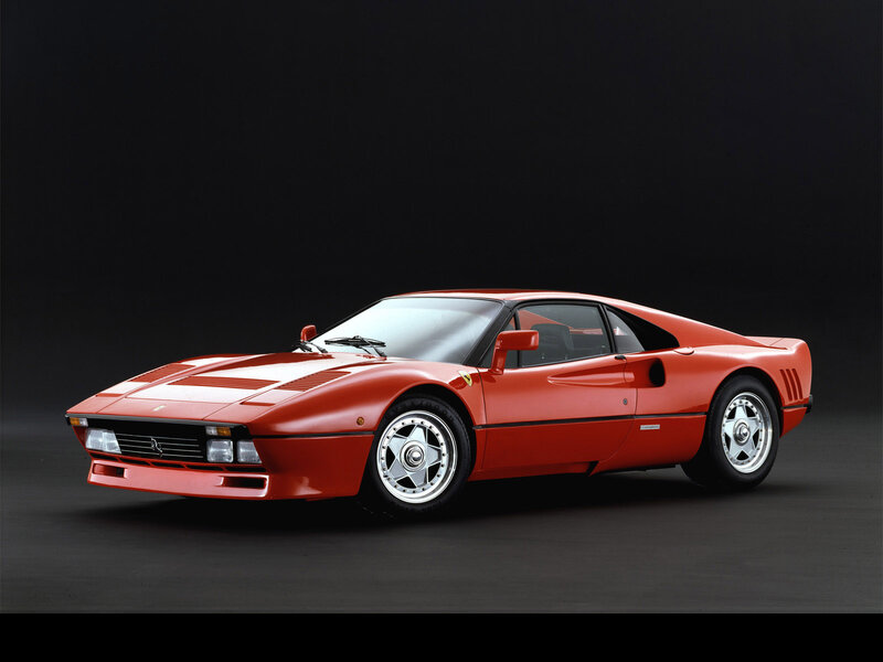 Red Ferrari sports car