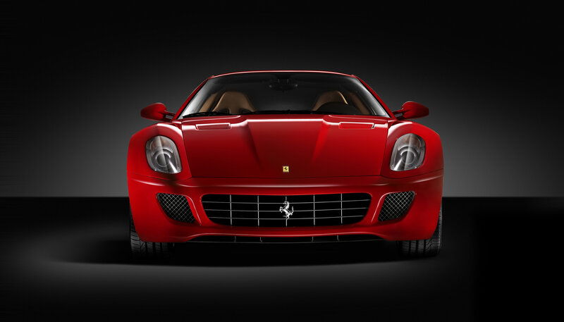 Red Ferrari sports car
