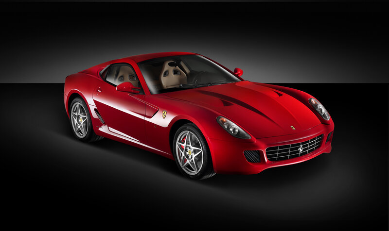 Red Ferrari sports car