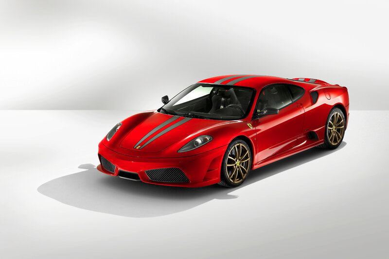 Red Ferrari sports car