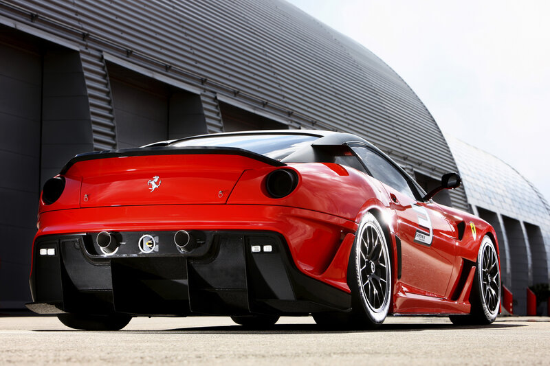 Red Ferrari sports car