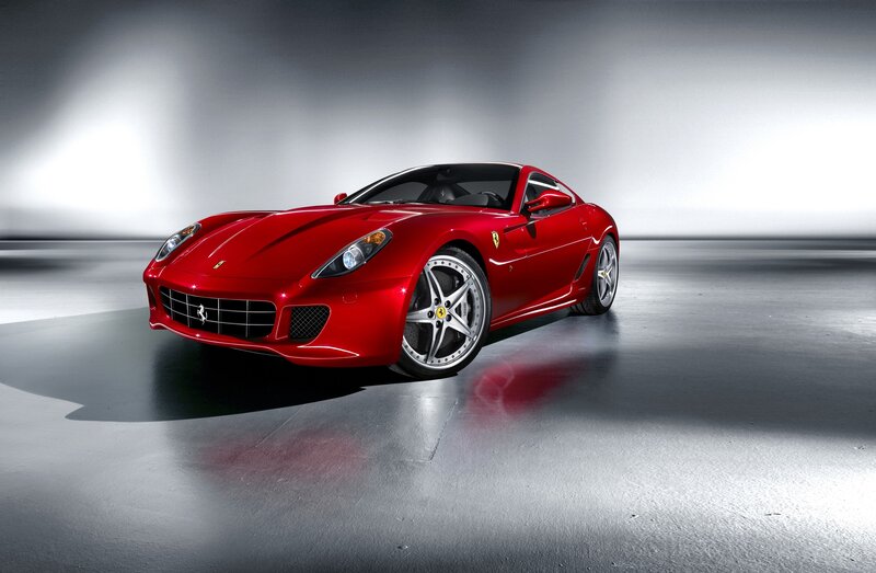 Red Ferrari sports car
