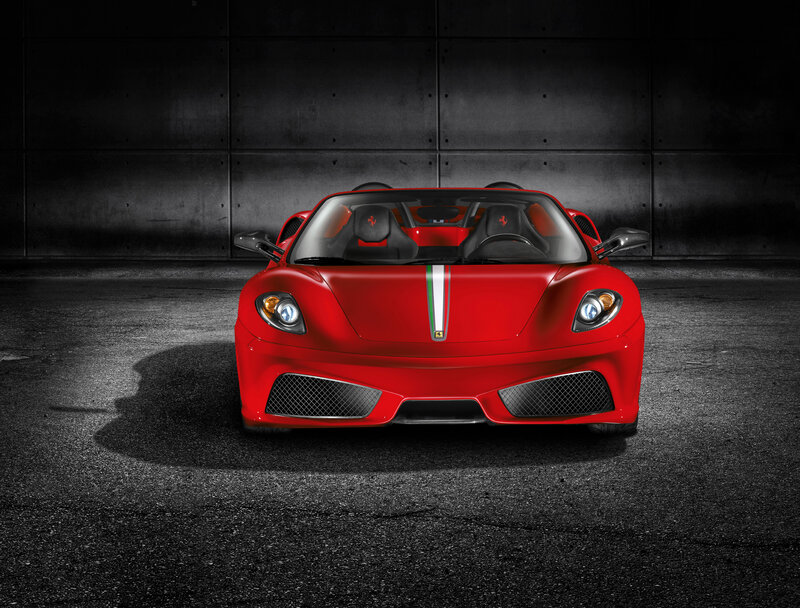 Red Ferrari sports car