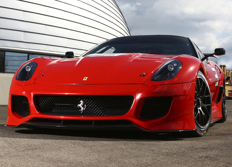 Red Ferrari sports car