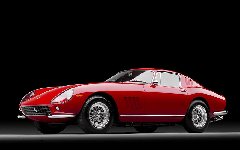 Red Ferrari sports car