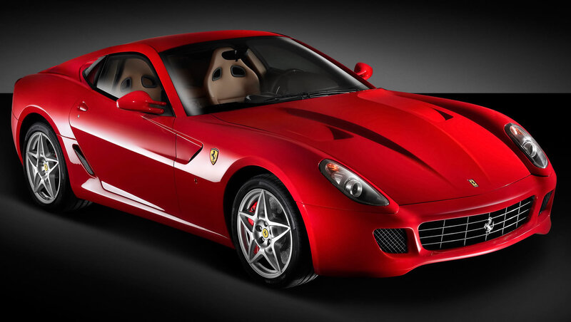 Red Ferrari sports car