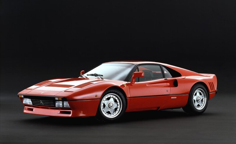 Red Ferrari sports car