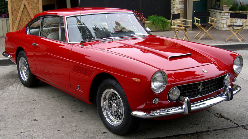 Red Ferrari sports car