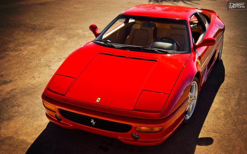 Red Ferrari sports car