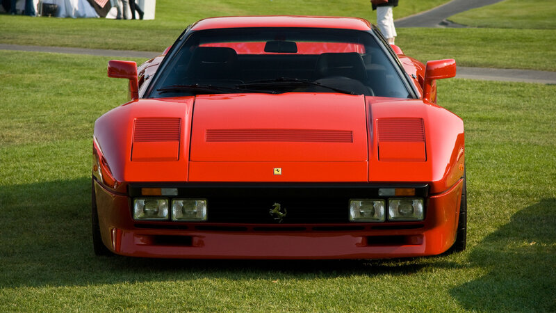 Red Ferrari sports car