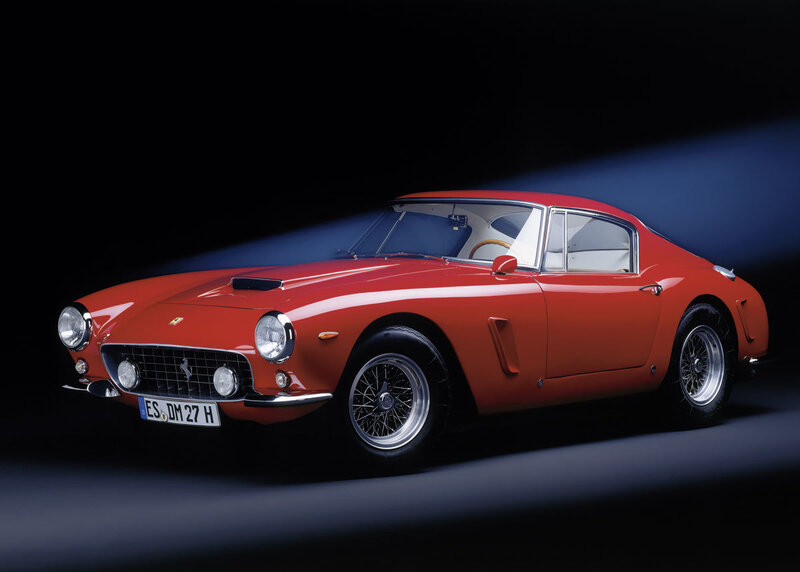 Red Ferrari sports car