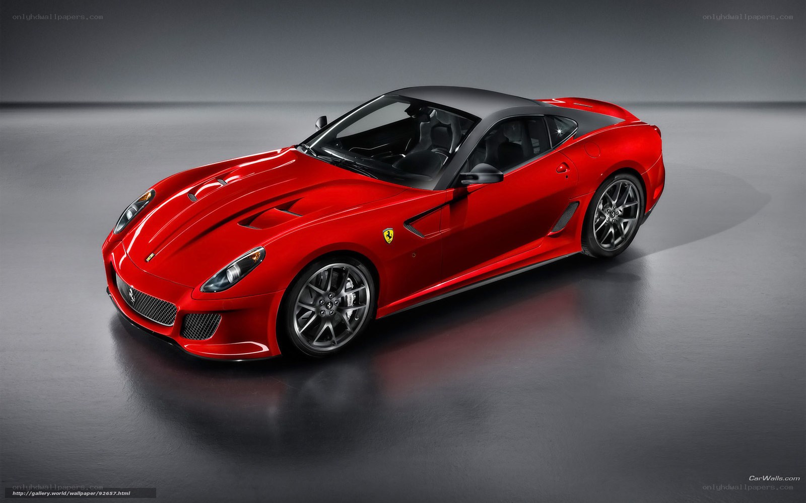Red Ferrari sports car