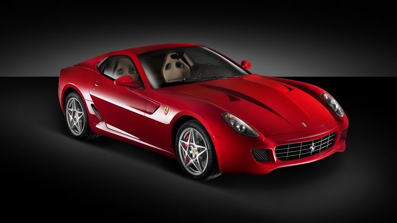 Red Ferrari sports car