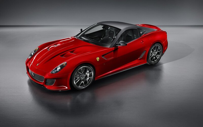 Red Ferrari sports car