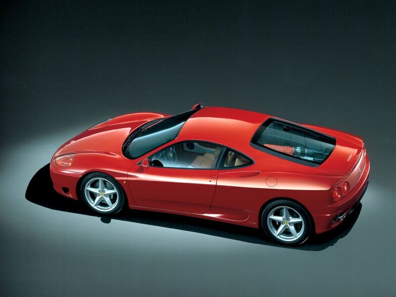 Red Ferrari sports car