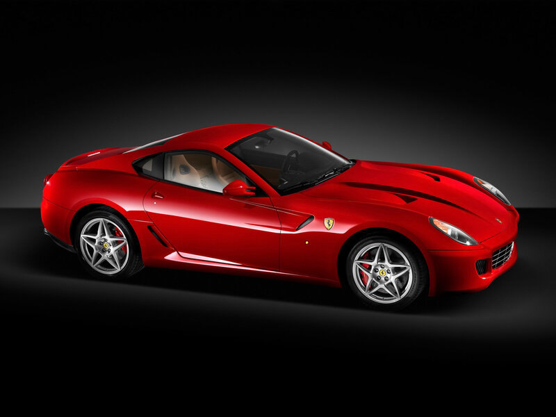 Red Ferrari sports car