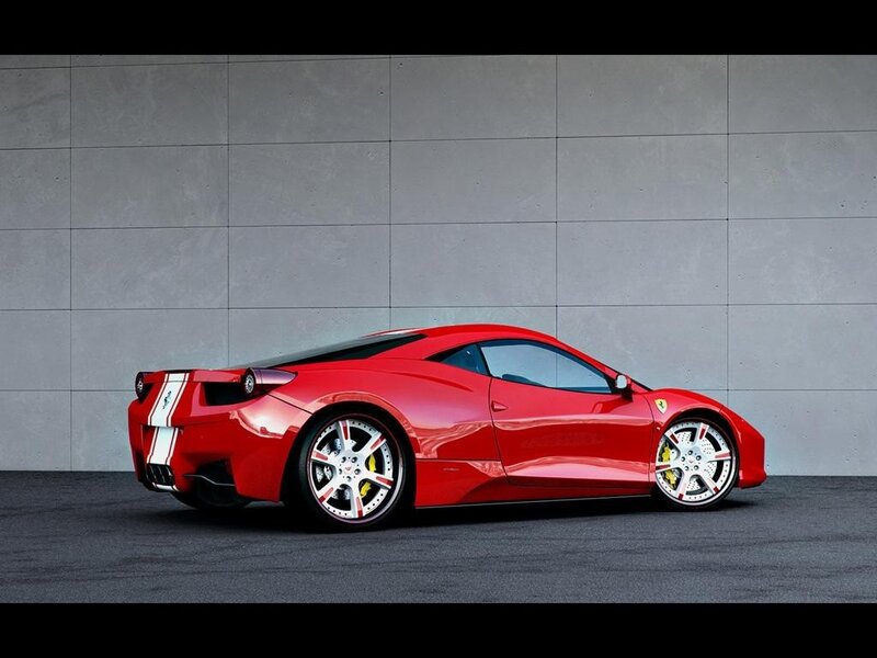 Red Ferrari sports car