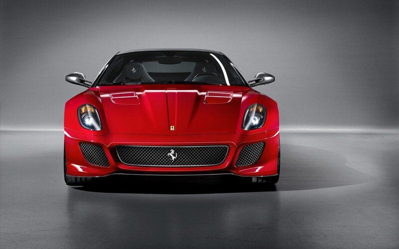 Red Ferrari sports car