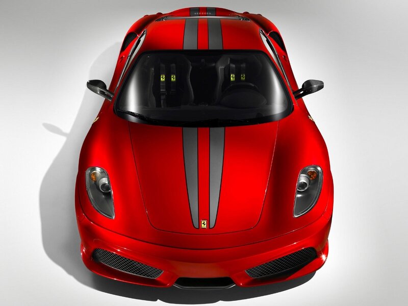 Red Ferrari sports car