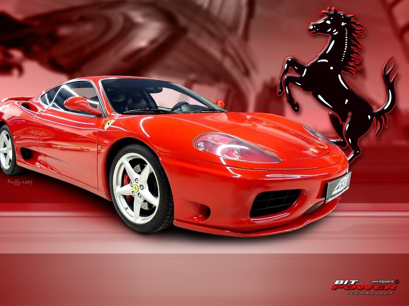 Red Ferrari sports car