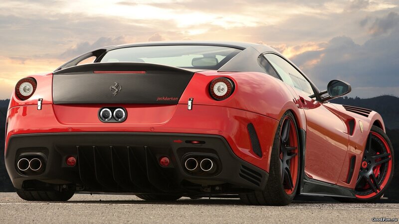 Red Ferrari sports car