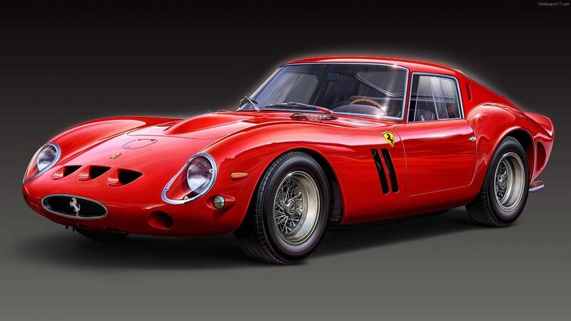 Red Ferrari sports car