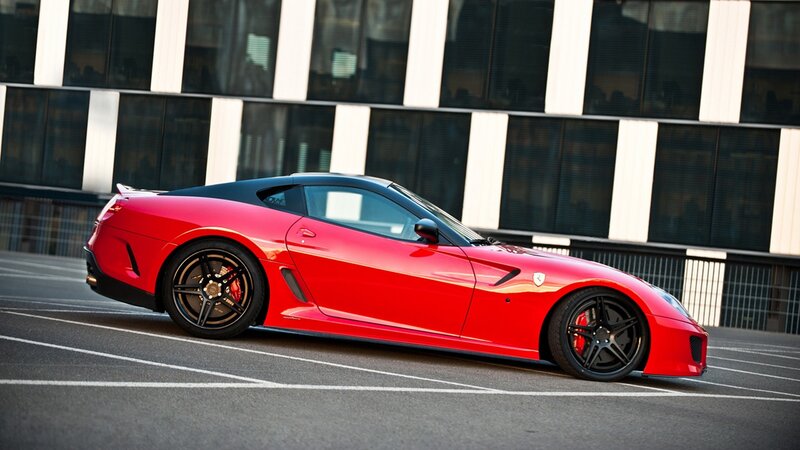 Red Ferrari sports car