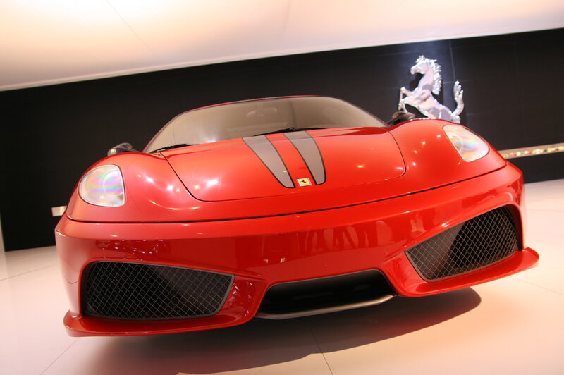 Red Ferrari sports car