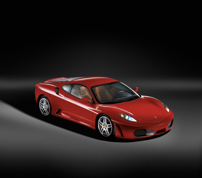 Red Ferrari sports car
