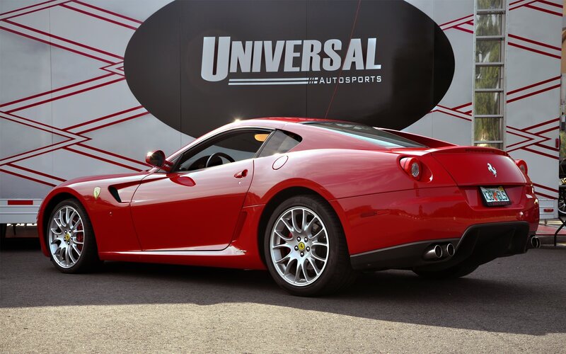 Red Ferrari sports car