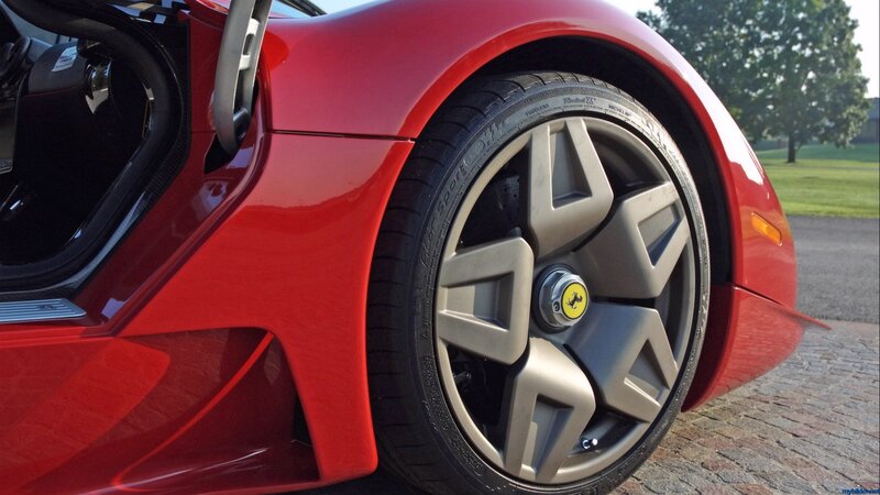red ferrari sports car