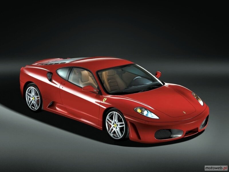 Red Ferrari sports car
