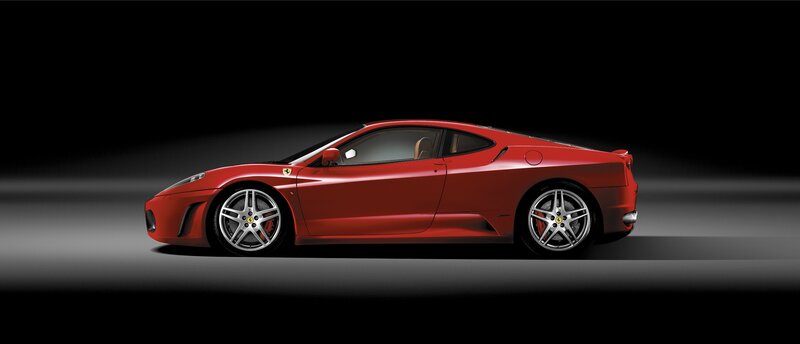 Red Ferrari sports car