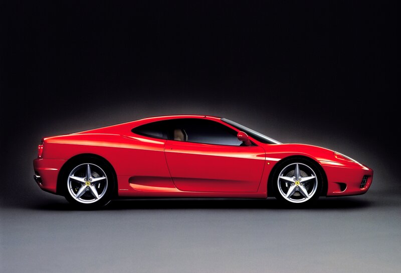 Red Ferrari sports car