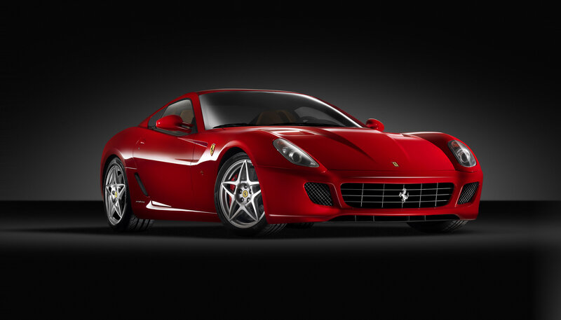 Red Ferrari sports car