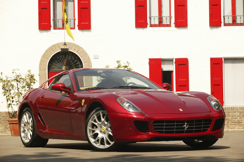 Red Ferrari sports car