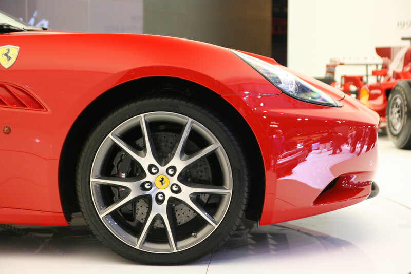 Red Ferrari sports car