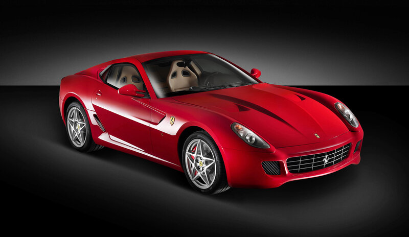 Red Ferrari sports car