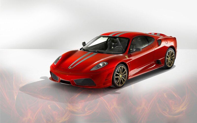 Red Ferrari sports car