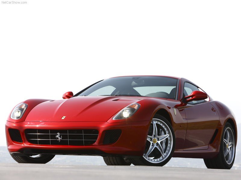 Red Ferrari sports car