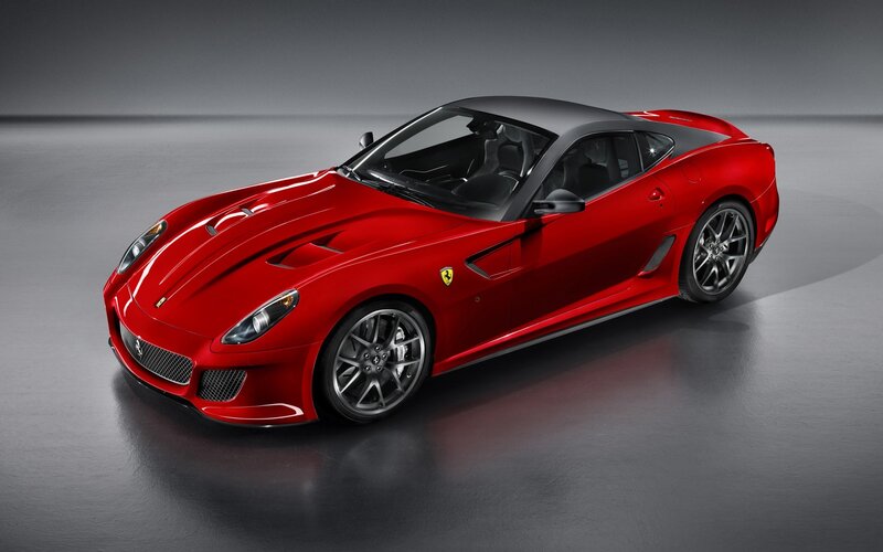 Red Ferrari sports car