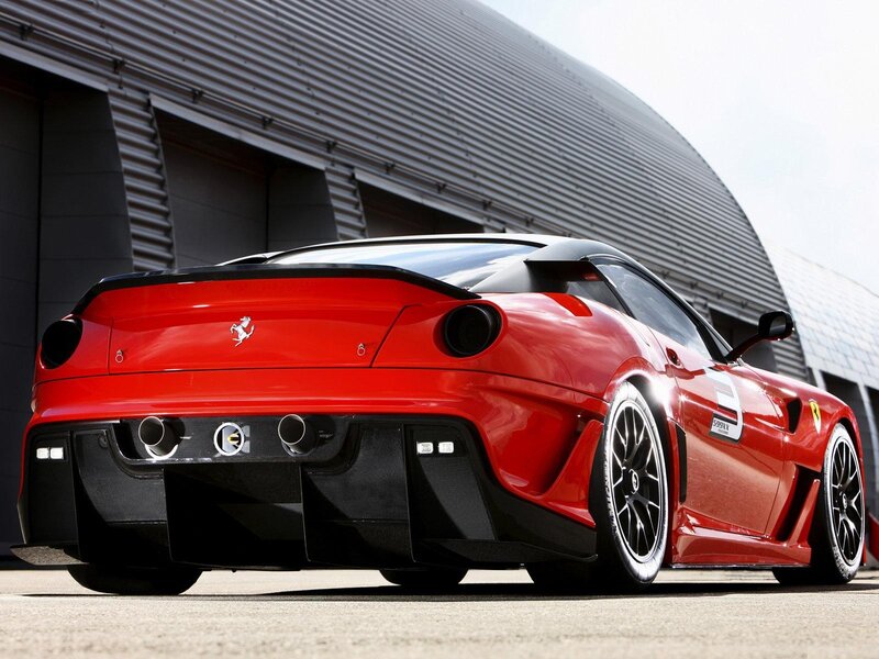 Red Ferrari sports car