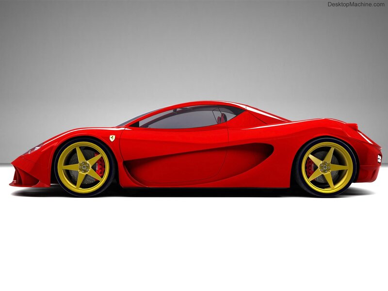 red ferrari sports car