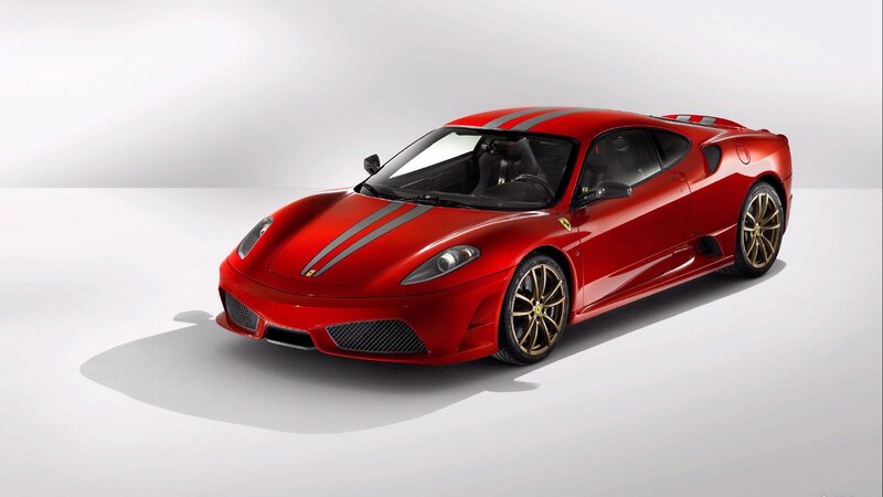 red ferrari sports car