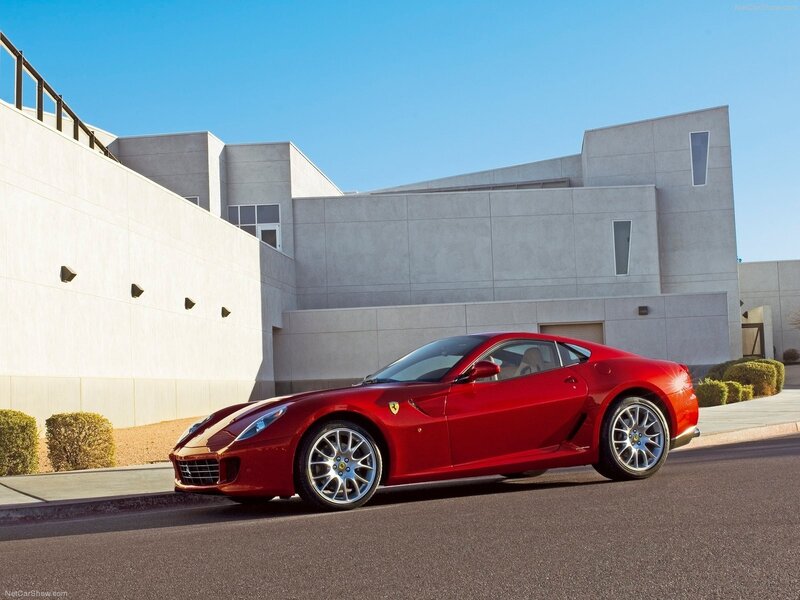Red Ferrari sports car