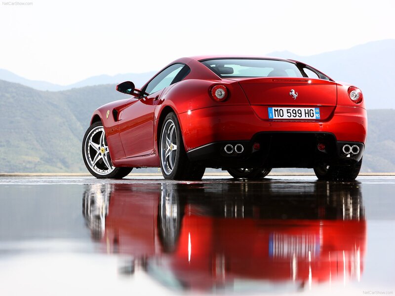 Red Ferrari sports car