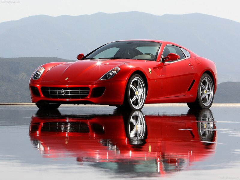 Red Ferrari sports car