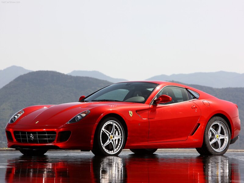 Red Ferrari sports car