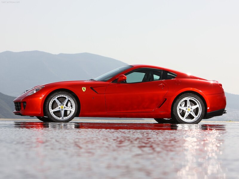 Red Ferrari sports car